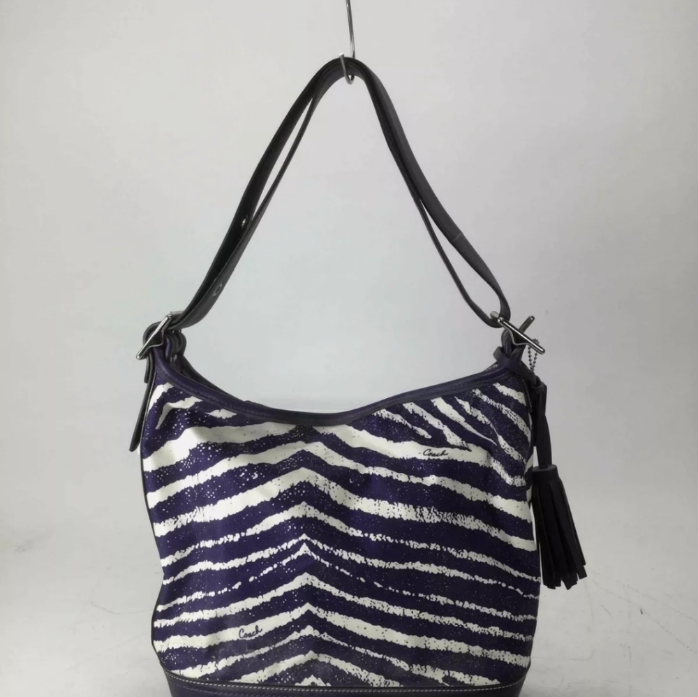 NWT Coach Legacy Zebra Print Zip Duffle Bag - Picture 6 of 8